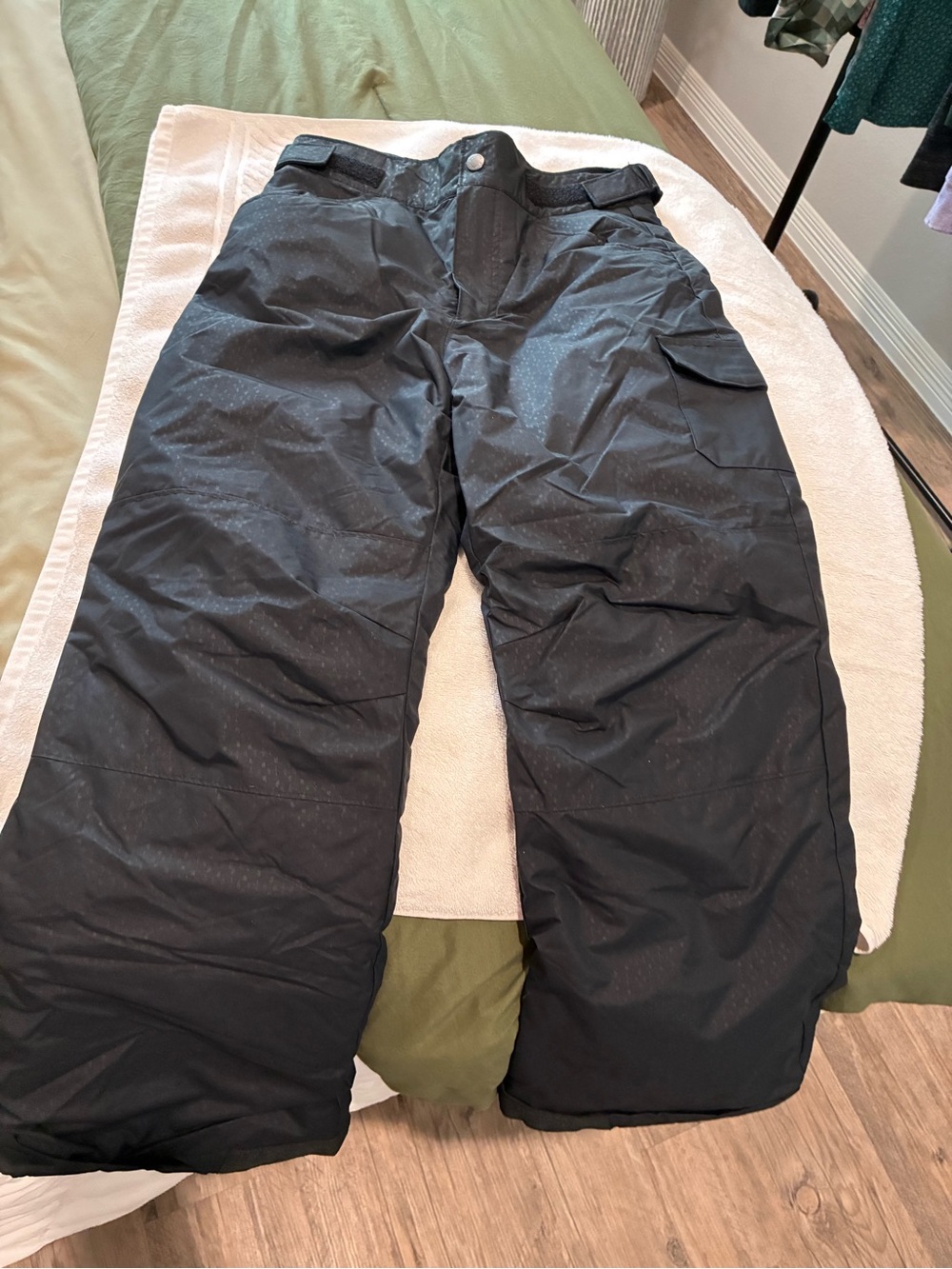 Kids Black Insulated Snow/Ski Pants